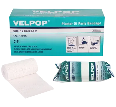 Datt Medi Velpop Plaster of Paris Bandage 10 cm x 2.7 m | POP Bandage | 1 Piece