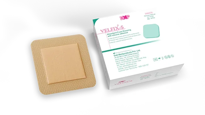 Datt Velfix-s Border Dressing 7.5CM X 7.5CM