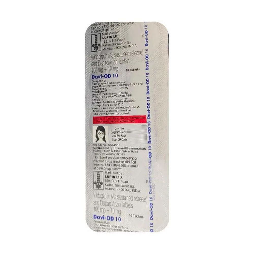 Davi Od 10mg Strip Of 10 Tablets