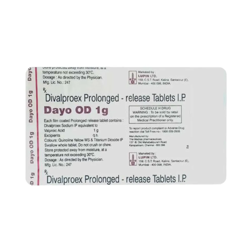 Dayo Od 1gm Strip Of 10 Tablets