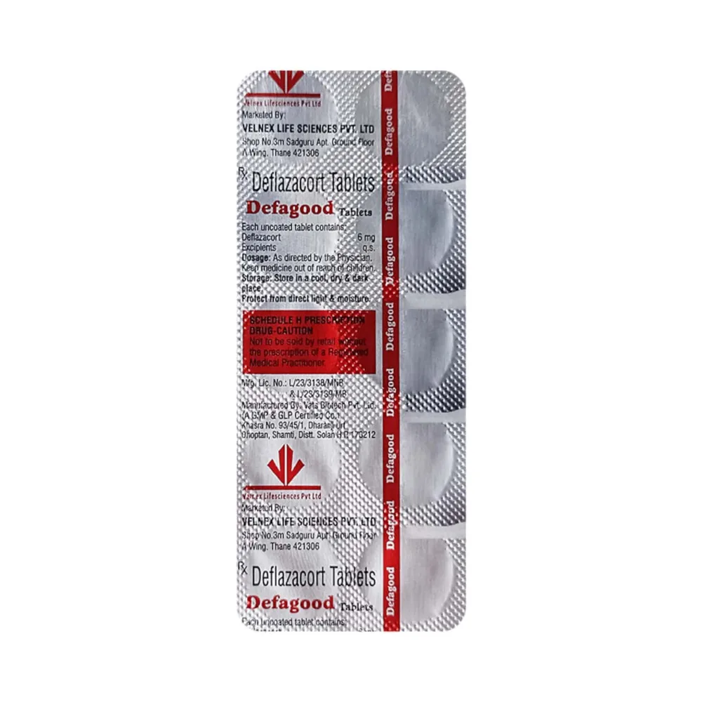 Defagood 6 Mg Strip Of 10 Tablets