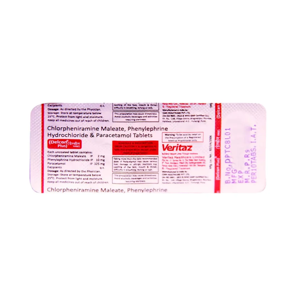 Delcon Plus Strip Of 10 Tablets