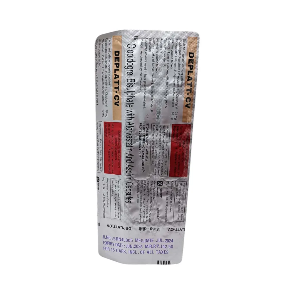 Deplatt Cv 10mg Strip Of 15 Capsules
