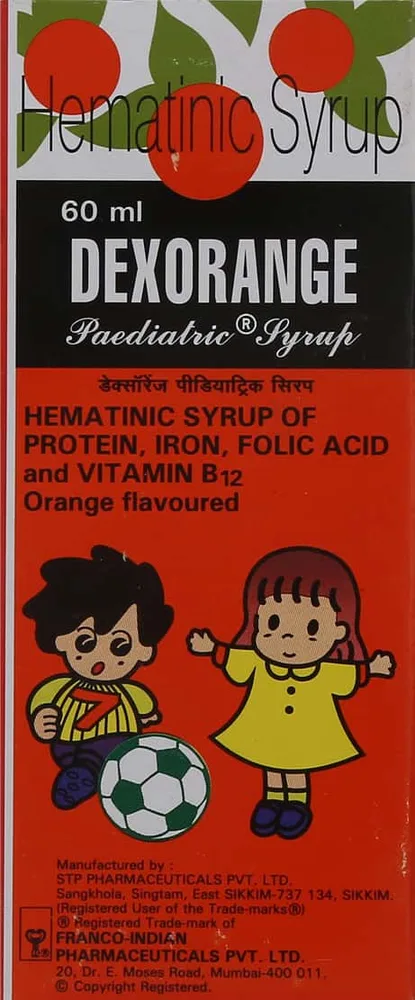 Dexorange Orange Flavour Bottle Of 60ml Syrup