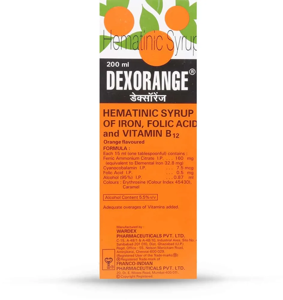 Dexorange 200ml Syrup | Orange Flavour