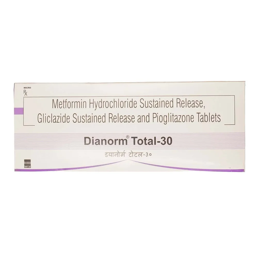 Dianorm Total 30mg Strip Of 15 Tablets