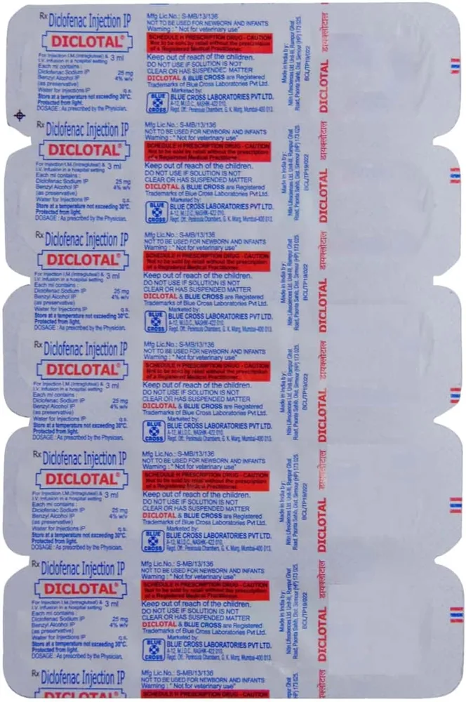 Diclotal Ampoule Of 3ml Injection