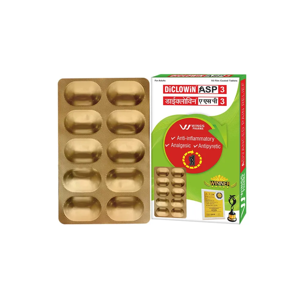 Diclowin Asp 3 Strip Of 10 Tablets