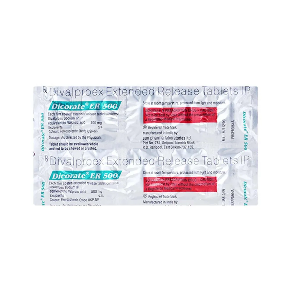 Dicorate Er Nf 500mg Strip Of 10 Tablets