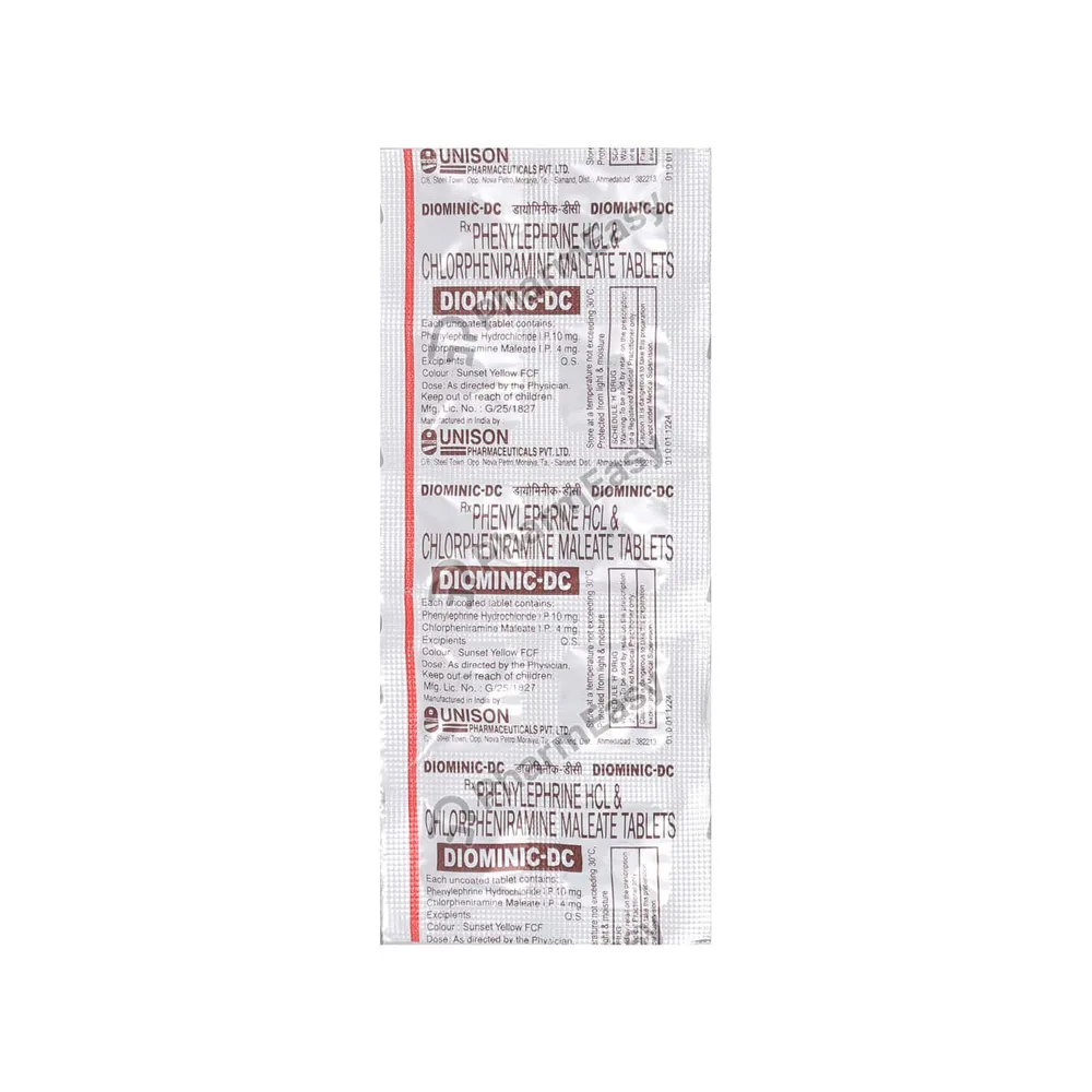 Diominic Dc Strip Of 10 Tablets