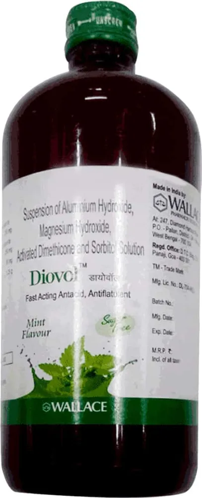 Diovol Mint Flavour Sugar Free Bottle Of 400ml Oral Solution