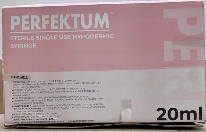 Dispo Perfektum Syringe With Needle 20 ml (25 Unit)