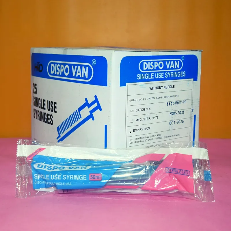 Dispo Van Syringe 50ml - 25 - Units Pack