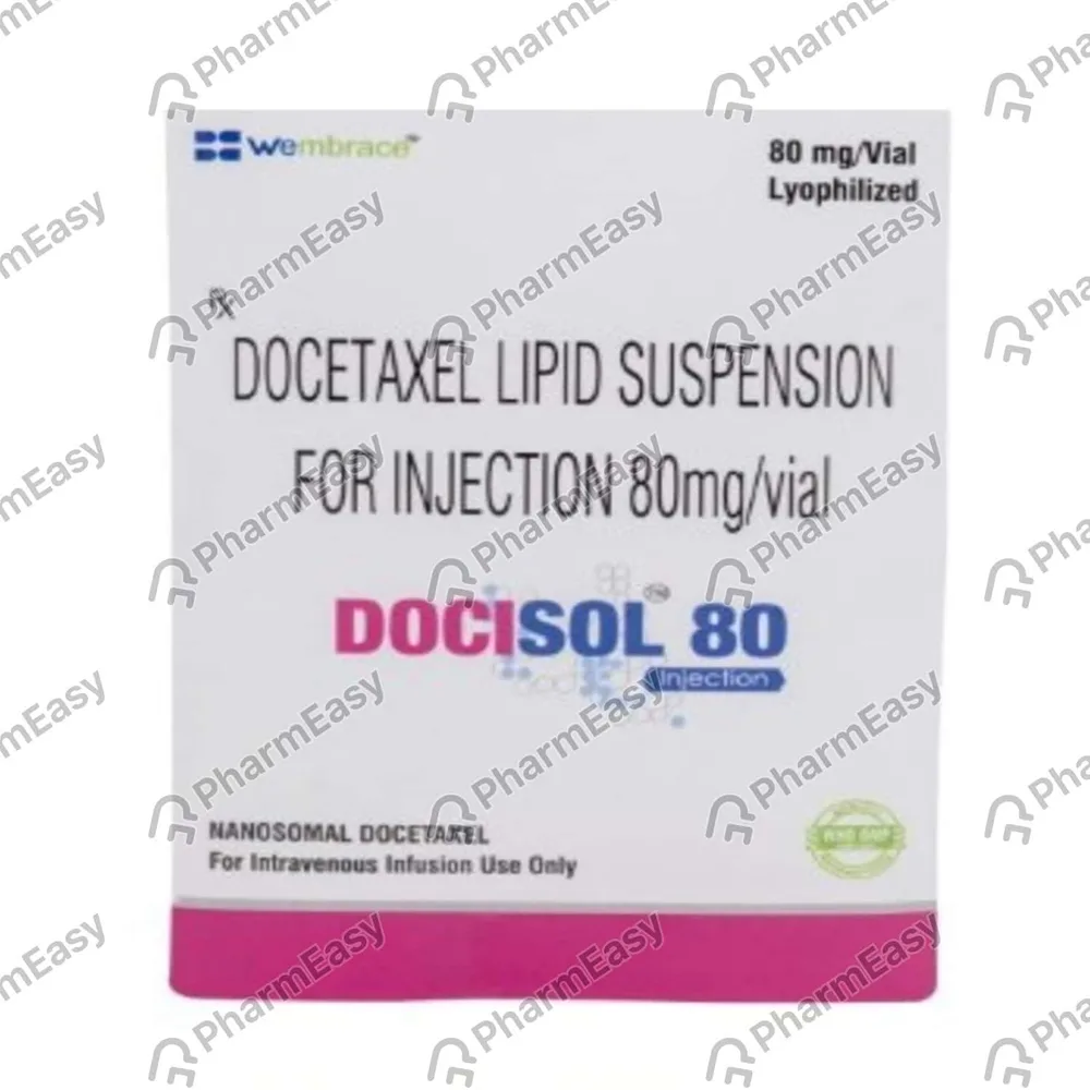 Docisol 80mg Dry Vial Of 1 Powder For Injection