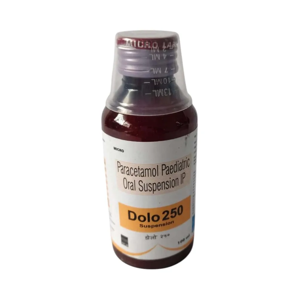 Dolo 250mg Bottle Of 100ml Suspension