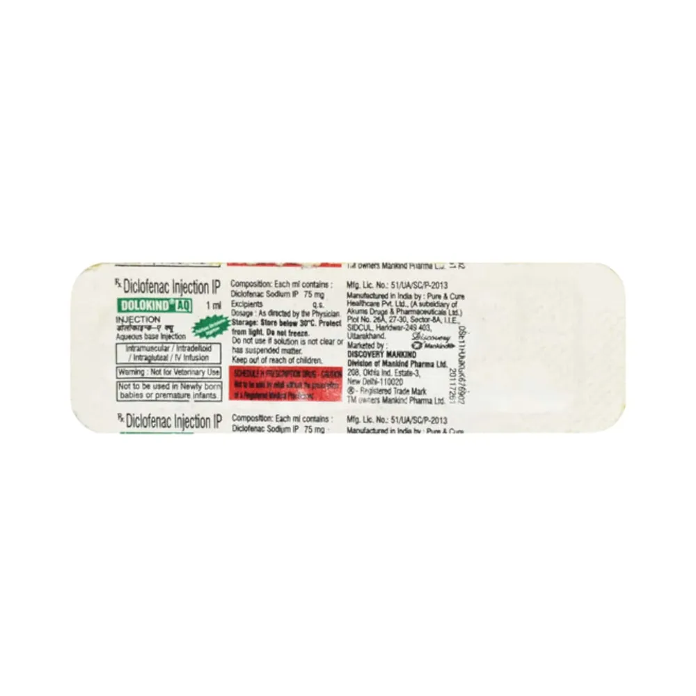 Dolokind Aq Ampoule Of 1ml Injection