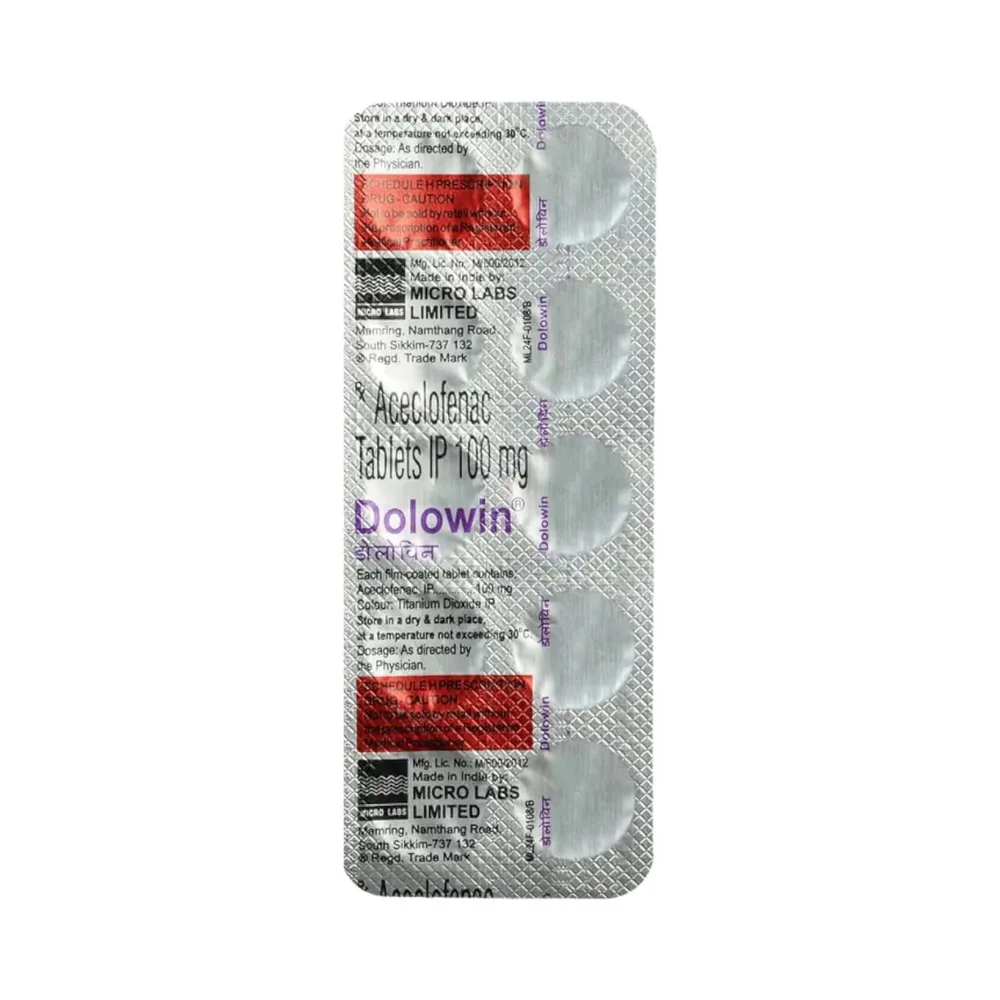 Dolowin 100mg Strip Of 10 Tablets