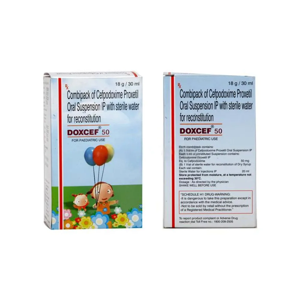 Doxcef 50mg Bottle Of 30ml Dry Syrup