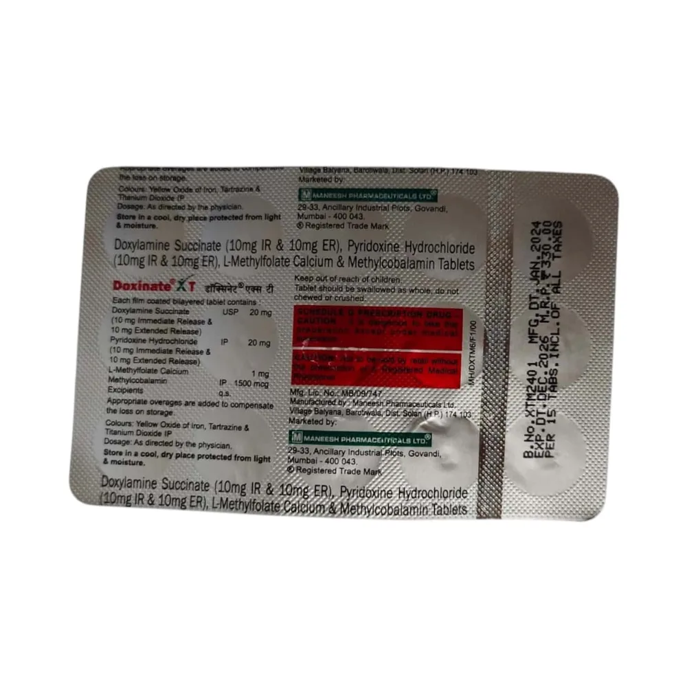 Doxinate Xt Strip Of 15 Tablets