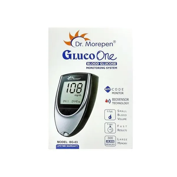 Dr Morepen Gluco One Blood Glucose Monitoring System - BG-03 -Without Strips