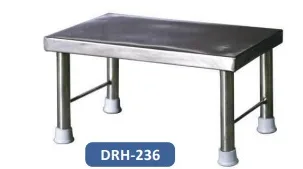 DRH Foot Single Step Stainless Steel (DRH-236) – Compact & Durable Step Stool for Medical Use