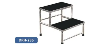 DRH Foot Step Double Mild Steel (DRH-235) – Durable & Safe Step Stool for Medical Use