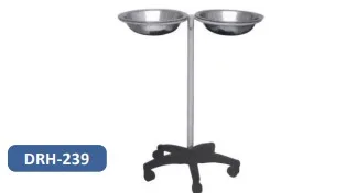 DRH Basin Stand Double Mild Steel (DRH-239) – Durable & Practical Medical Stand for Enhanced Organization