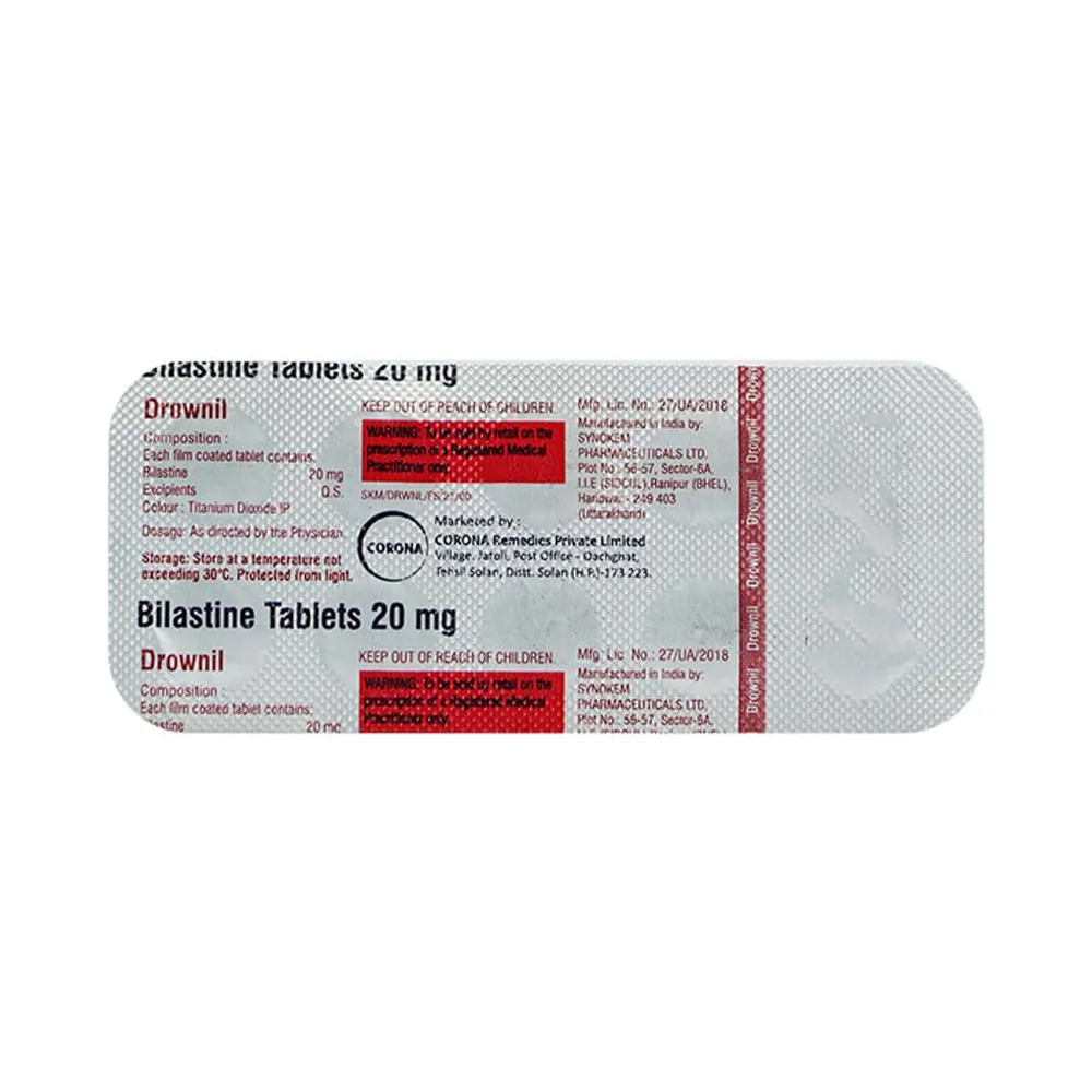 Drownil 20mg Strip Of 10 Tablets
