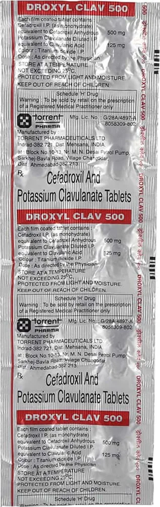 Droxyl Clav 500mg Strip Of 10 Tablets