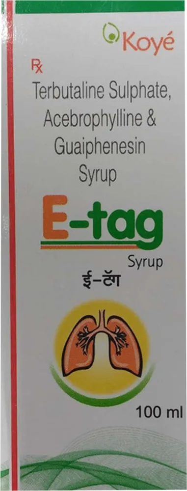 E Tag Bottle Of 100ml Syrup