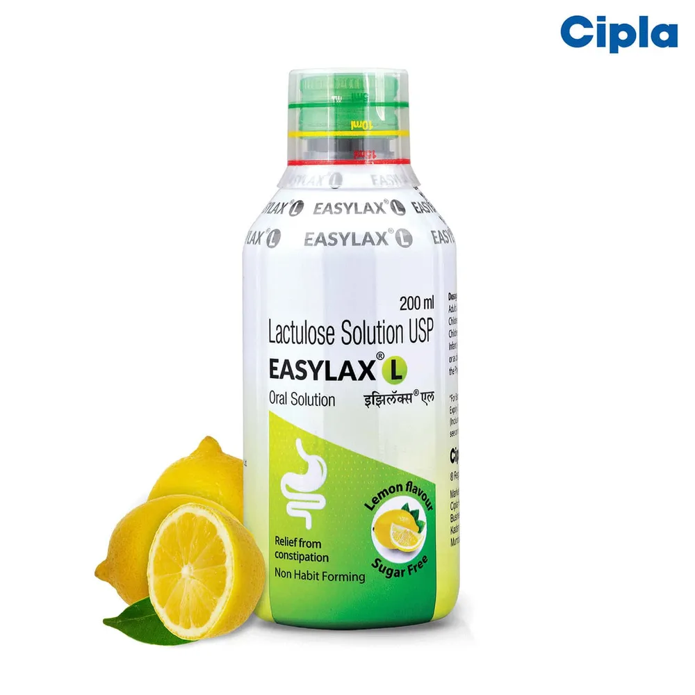 Easylax L Lemon Flavour Sugar Free Bottle Of 200ml Oral Solution