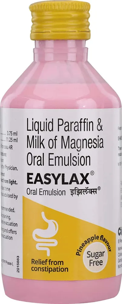 Easylax Pineapple Flavour Sugar Free Bottle Of 170ml Emulsion