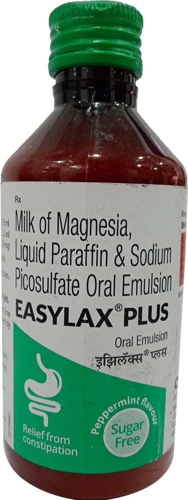 Easylax Plus Peppermint Flavour Sugar Free Bottle Of 170ml Emulsion