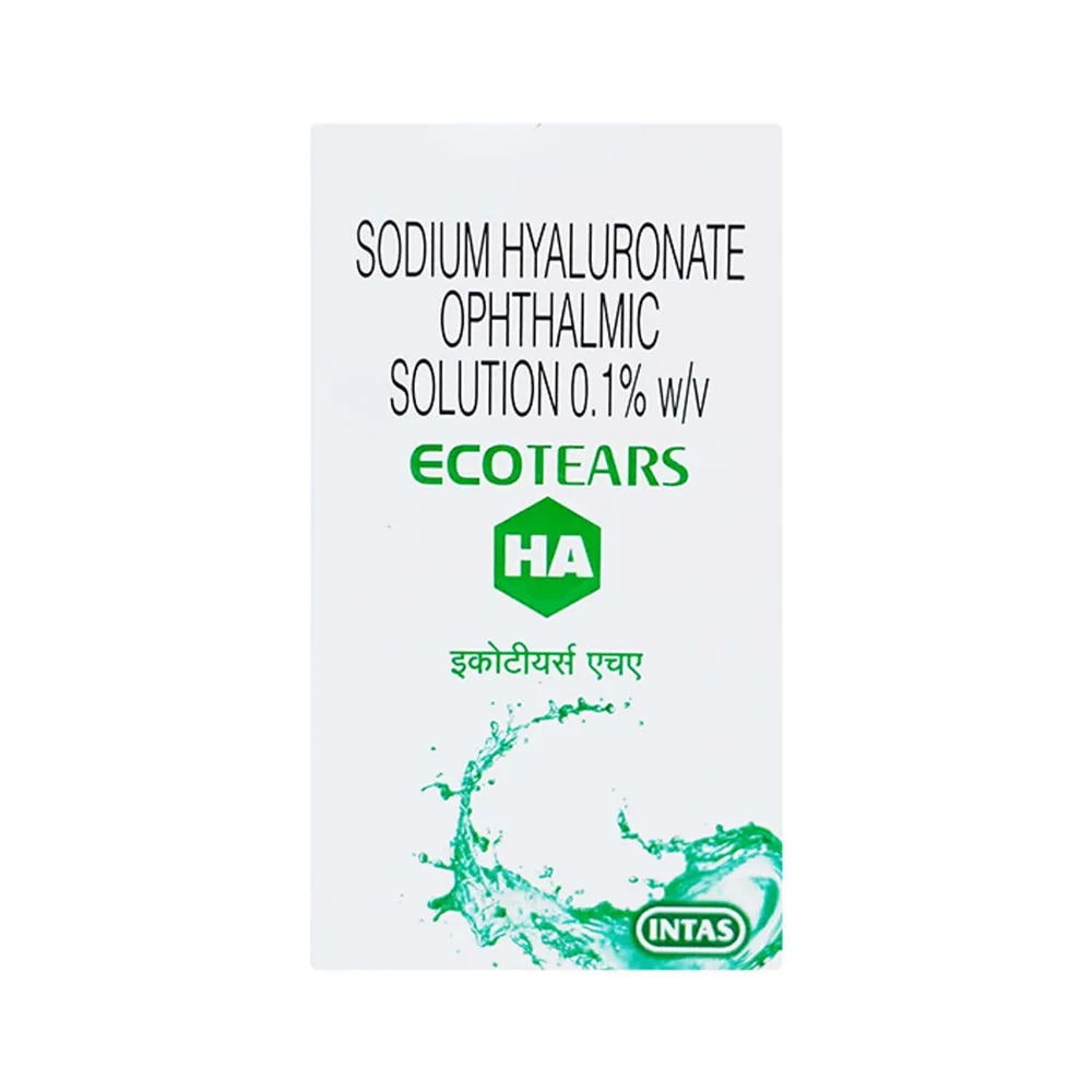 Ecotears Ha Bottle Of 10ml Ophthalmic Solution