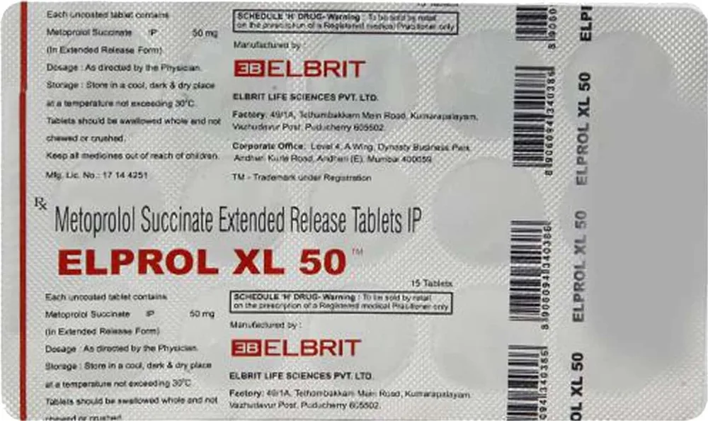 Elprol Xl 50mg Strip Of 15 Tablets