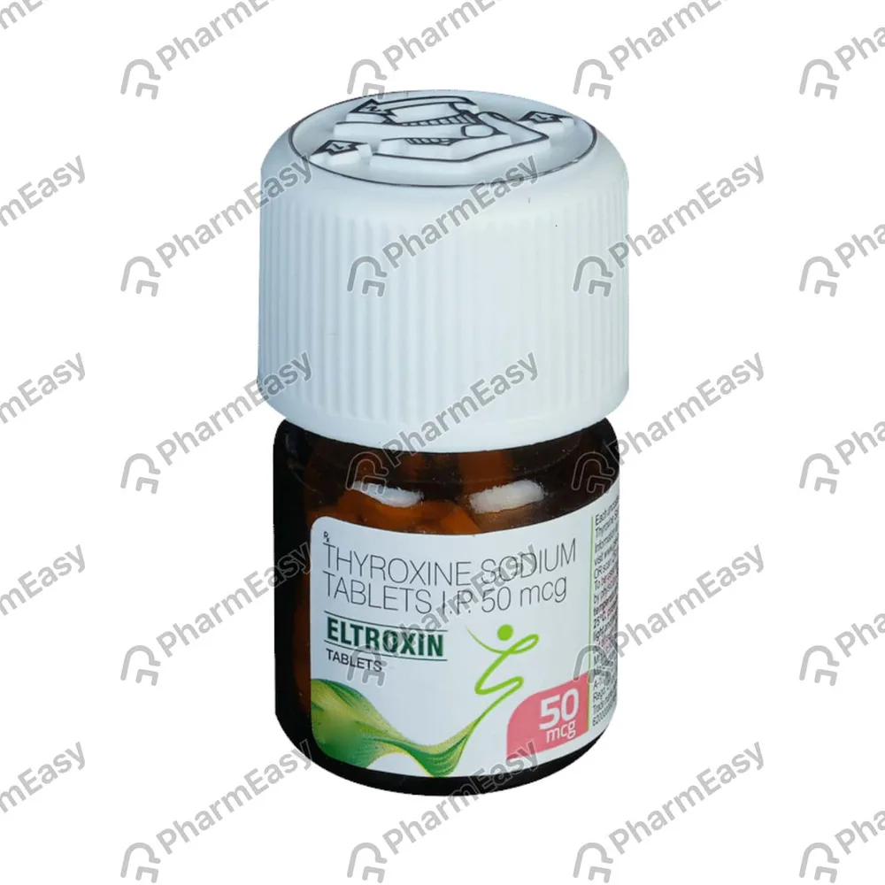 Eltroxin 50mcg Bottle Of 60 Tablets