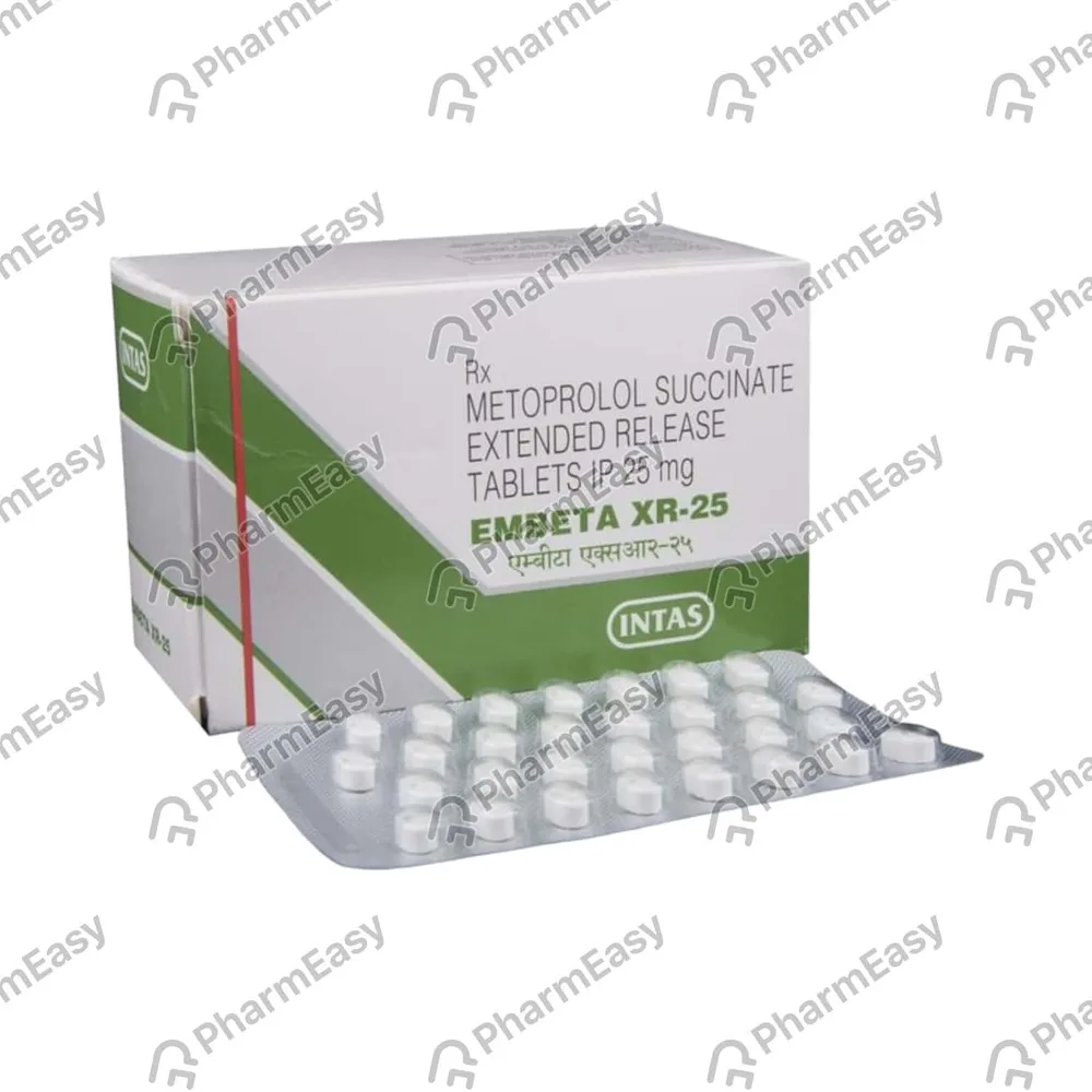 Embeta Xr 25mg Strip Of 10 Tablets