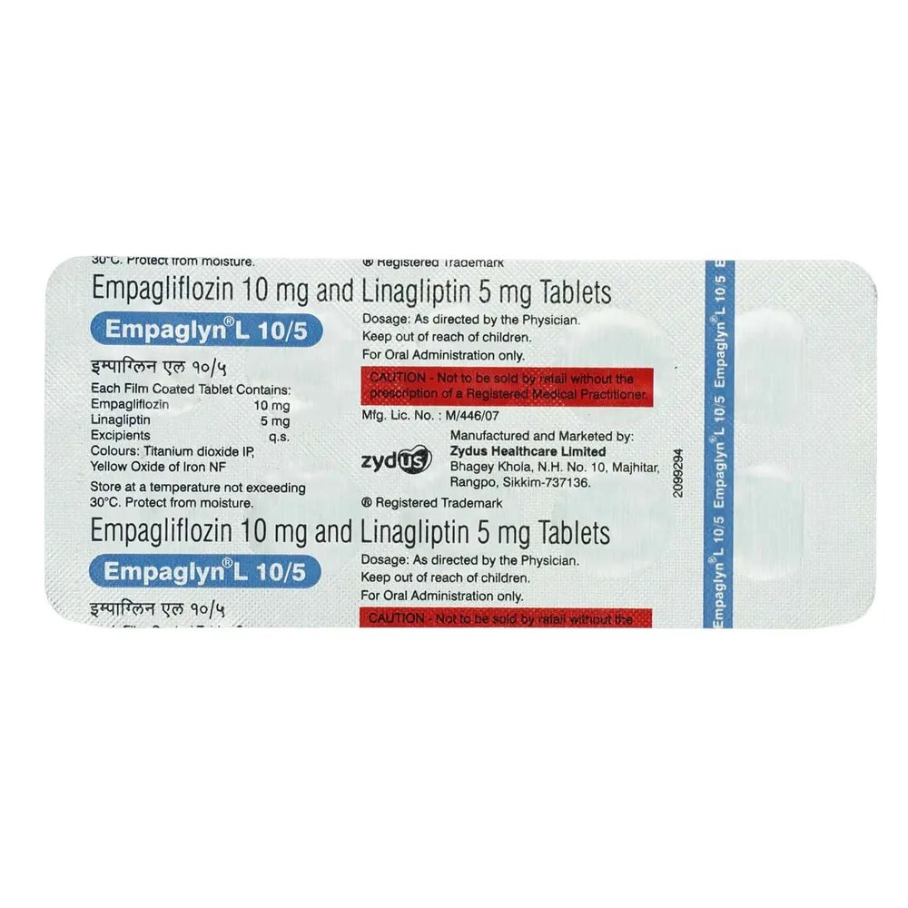 Empaglyn S 25/100mg Strip Of 10 Tablets