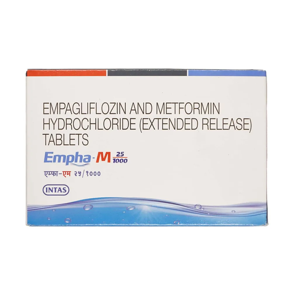 Empha M 25/1000mg Strip Of 10 Tablets