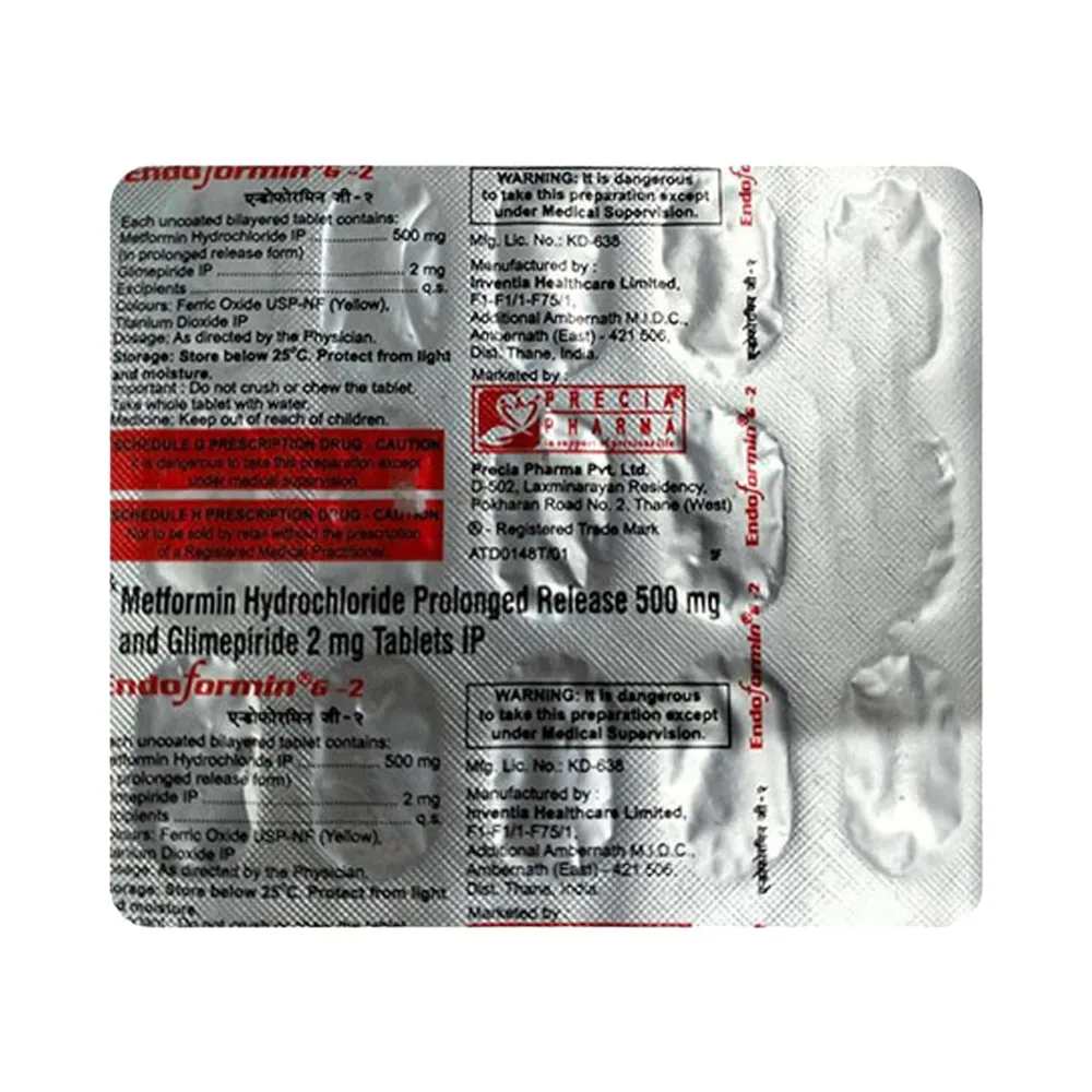 Endoformin G 2mg Strip Of 15 Tablets