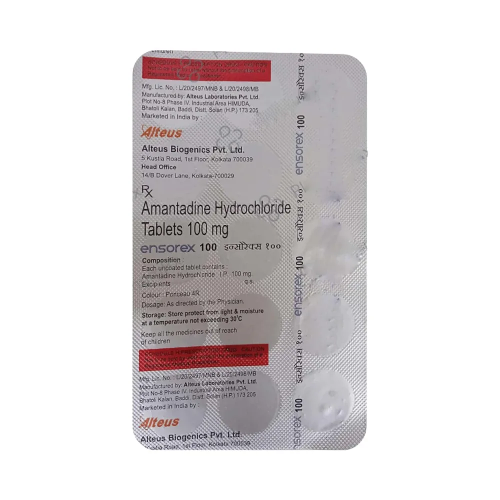 Ensorex 100 Strip Of 15 Tablets