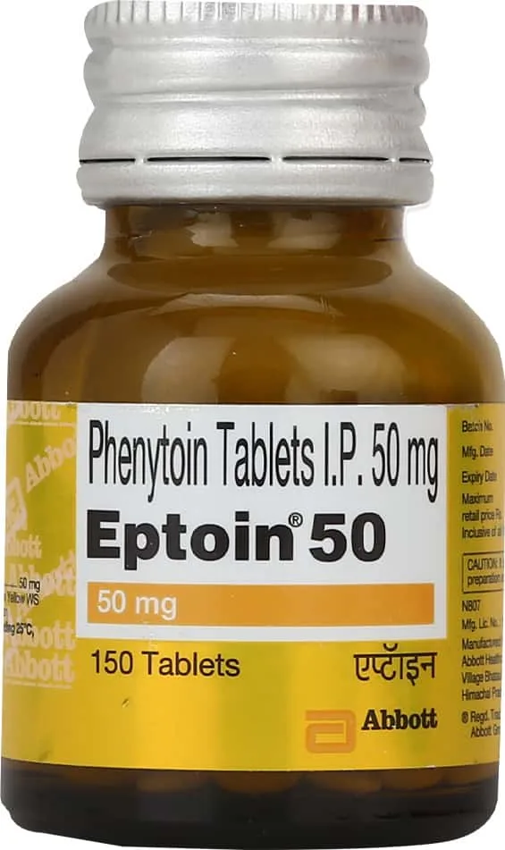 Eptoin 50mg Bottle Of 150 Tablets