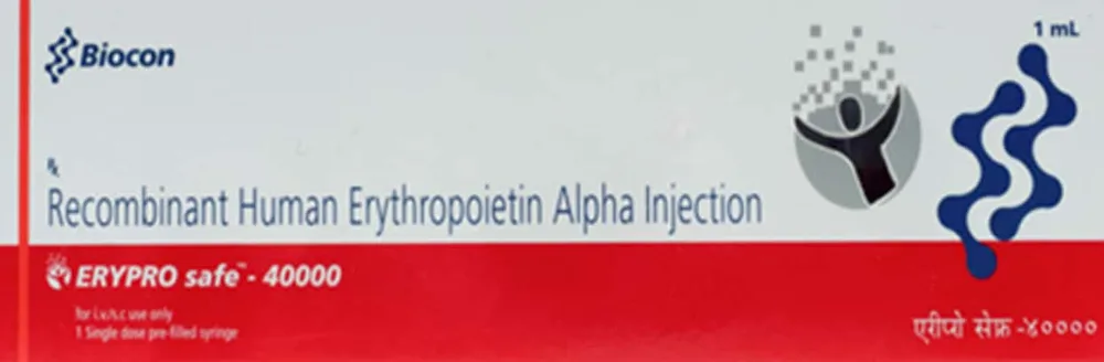 Erypro Safe 40000iu Pre Filled Syringe Of 1ml Injection