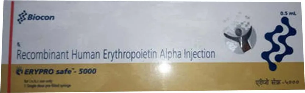 Erypro Safe 5000iu Pre Filled Syringe Of 0.5ml Injection