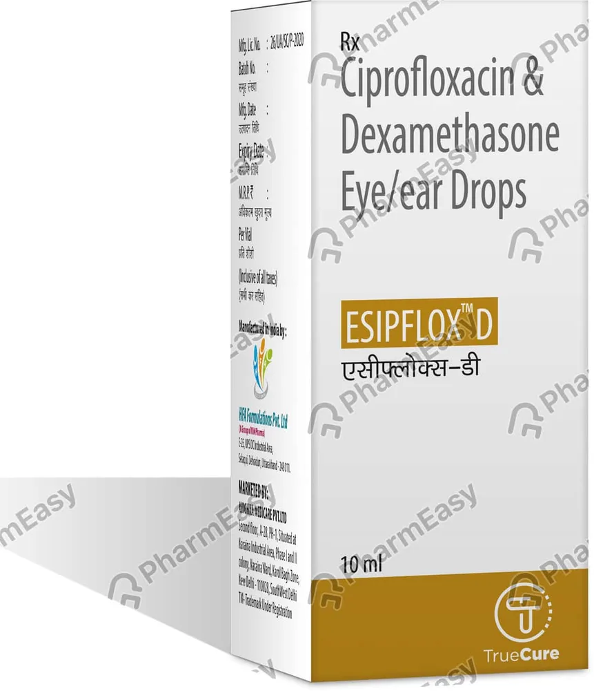 Esipflox D Bottle Of 10ml Eye/Ear Drops