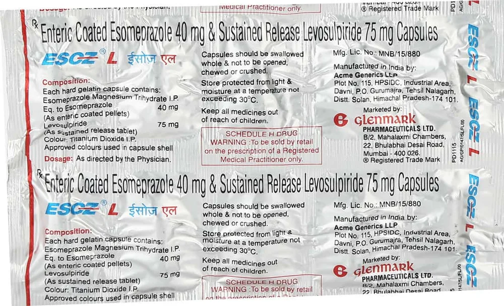 Esoz L Strip Of 10 Capsules