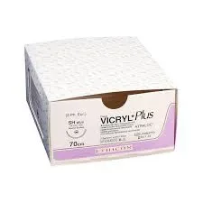 Ethicon Johnson - NW2363 - Vicryl Sutures USP 1, 1/2 Circle Tapercut Heavy - NW2363 - 12 Foils Box
