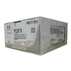 Ethicon Johnson - W9115H - PDS II Sutures USP 4-0, 1/2 Circle Round Body - W9115H - 36 Foils Box