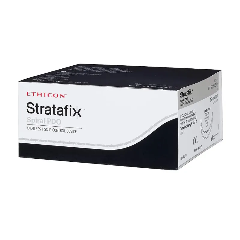 Ethicon Stratafix Spiral Monocryl Plus Sutures USP 3-0, Straight Taper Point - SXMP1B433 -12 Foils