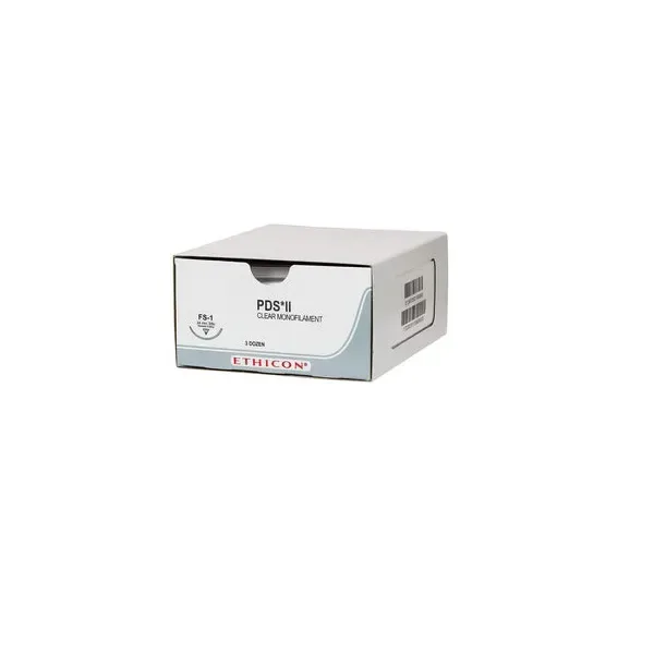 Ethicon Johnson - W9132H - PDS II Sutures USP 3-0, 1/2 Circle Round Body MH-1 - W9132H - 36 Foils Box